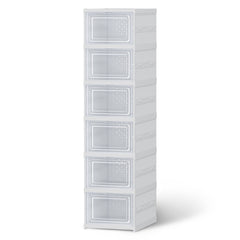 Artiss Foldable Shoe Rack Organizer 6 Tier Storage Shelf Hallway
