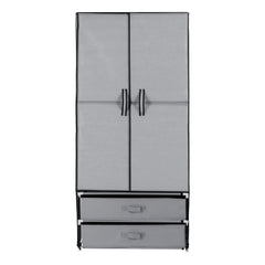 Artiss Large Portable Clothes Closet Wardrobe with Magnetic Door Grey