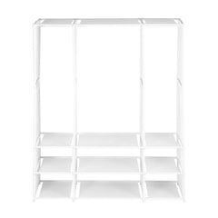Artiss Large Portable Clothes Closet Wardrobe with Open Shelf White