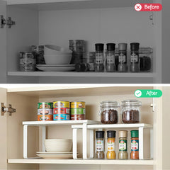 Cefito Kitchen Storage Shelves Rack Cupboard Cabinet Organiser Set of 2