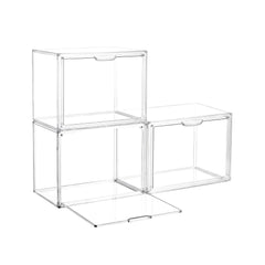 Artiss Clear Acrylic Display Case 3 Pack Toy Storage Box