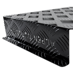 Aluminum Caravan Diesel Heater Bracket 2mm Thickness Fuel Tank Cover Double Left/Right Base 10L/15L for Caravan Trailer Toolbox Black