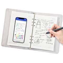 Smart Digital Notebook AI Powered Digital Sketchbook Set with Sync Pen and A5 Erasable Paper Refill for Drawing Writing Notetaking Bluetooth Real Time Sync