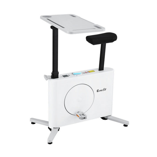 Everfit Exercise Bike Magnetic Desk Bike with Tabletop Fitness Home Workout Gym