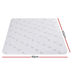 Giselle Electric Blanket Bamboo Fabric King Fitted Heated Pad Underlay Washable Winter