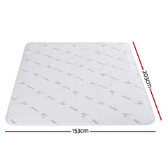 Giselle Electric Blanket Bamboo Fabric Queen Fitted Heated Pad Underlay Washable Winter