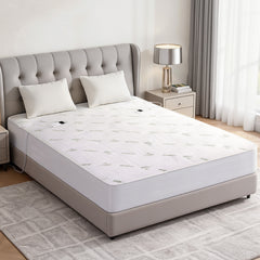 Giselle Electric Blanket Bamboo Fabric Queen Fitted Heated Pad Underlay Washable Winter