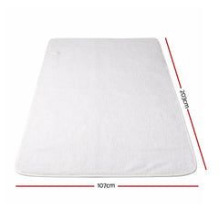 Giselle Electric Blanket LED Remote Sherpa Fleece Underlay Fully Fitted Machine Washable King Single