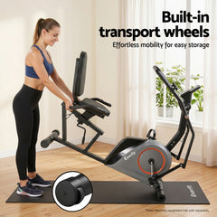 Everfit Exercise Bike Recumbent Cycling Magnetic Bluetooth App Connect Home Gym
