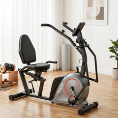 Everfit Exercise Bike Recumbent Cycling Magnetic Bluetooth App Connect Home Gym
