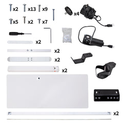 Electric Standing Desk Ergonomic Sit Stand Desk 70-115cm Height Adjustable with Side Hooks Motorized Home Office Computer Workstation 55x24Inch White