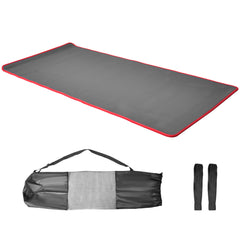 10mm Thick Yoga Mat High Density NBR Anti-Slip Fitness Exercise Mat for Stretching Muscles Pilates Abs Plank Training Bodybuilding Home Gym Equipment Black