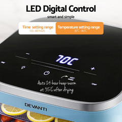Devanti 5 Trays Food Dehydrator Mini Fruit Dryer 500W
