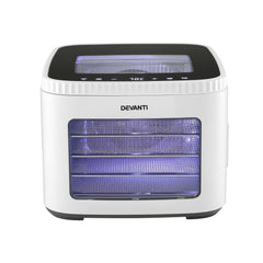 Devanti Food Dehydrator Machine 5 Tray Mini Fruit Dryer Maker White