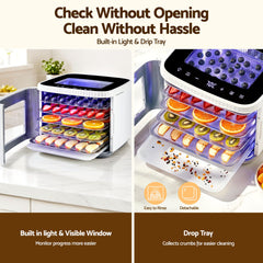 Devanti Food Dehydrator Machine 5 Tray Mini Fruit Dryer Maker White