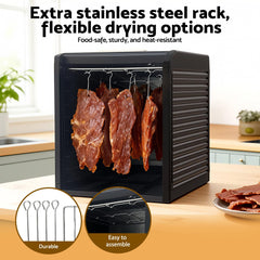 Devanti 9 Trays Food Dehydrator with Hanging Stainless Steel Tray