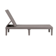 Gardeon Sun Lounge Adjustable Lounger Patio Outdoor Furniture Lightweight Brown