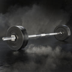 Everfit 48kg Barbell Set Weight Plates Bar Lifting Bench 168cm