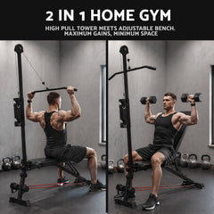 Everfit Adjustable Weight Bench Foldable Multi-Function Weight Bench