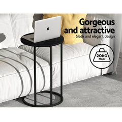Artiss Floor Sofa Chair & Coffee Table Set, Swivel Lounge Recliner Side Tables