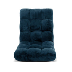Artiss Floor Lounge Sofa Bed Flannel Fabric Navy