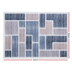 Artiss Rug 160x230cm Area Rug Large Carpet Soft Short Pile Modern Oblo