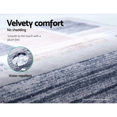 Artiss Rug 200x290cm Area Rug Large Carpet Soft Short Pile Modern Oblo