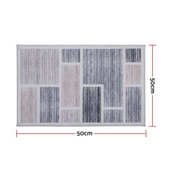Artiss Floor Rug 50X80cm Doormat Soft Velvet Non-Slip Bath Mat Small Modern