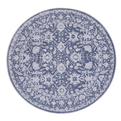 Artiss 120 cm Roung Rugs for Living Room Pad-Free Dense Dot Backing Stops Slipping & Robot Vacuum Friendly, Vintage Carpet for Reading Nook Dining Area, 100% Polyester Washable