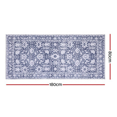 Artiss Hallway Runner Rug 80x180cm Soft Velvet Washable Modern Kitchen Mat
