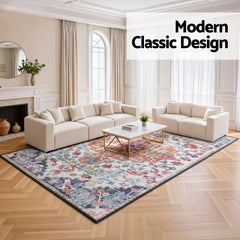 Artiss Floor Rug 240X340cm Large Washable Geometric Area Rug Modern Carpet Mat