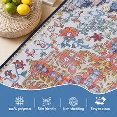 Artiss Floor Rug 50X80 Doormat Carpet Short Pile Non-Slip Entryway Mat Bohemian