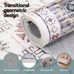 Artiss Washable Floor Rug 160X230cm Large Area Rug Modern Living Room Carpet