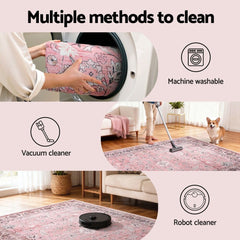 Artiss Floor Rug 240X340cm Large Washable Area Rug Vintage Living Room Carpet