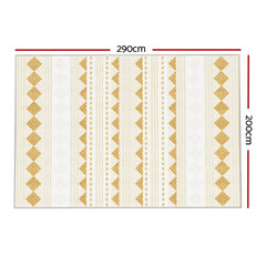 Artiss Rug 200x290cm Area Rug Washable Mat Large Carpet Soft Short Pile Ella