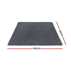 Artiss Floor Rug 160x230cm Plush Area Shaggy Rug Living Room Bedroom Carpet Grey