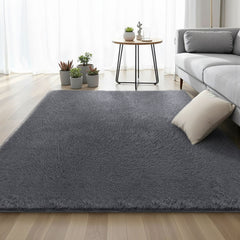 Artiss Floor Rug 160x230cm Plush Area Shaggy Rug Living Room Bedroom Carpet Grey