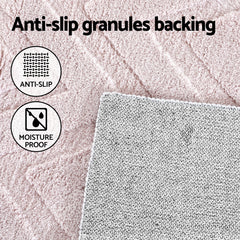 Artiss Rug 120x160cm Area Rug Washable Mat Large Carpet Microfiber Ripple