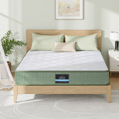 Giselle 25cm Memory Foam Mattress Dual Layer Zipper Cover Cool Charcoal Foam Mattresses Queen