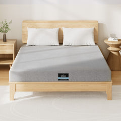 Giselle Bedding Cool Gel Memory Foam Mattress Charcoal 7-Zone Washable Bamboo Cover 15cm Double
