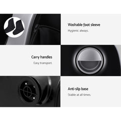 Livemor Foot Massager Shiatsu Massagers Electric Roller Calf Leg Kneading Silver