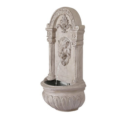 Gardeon Solar Fountain Water Feature Wall Mount Garden Fountains 77CM Beige