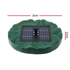Gardeon Solar Fountain Pumps Bird Bath Floating Lotus Desig Water Feature 31cm