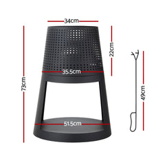 Grillz Fire Pit Deep Bowl Iron Outdoor Fireplace