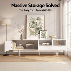 Artiss TV Unit Entertainment Unit Storage Cabinet Drawer 200cm White