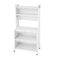Artiss Kitchen Cabinet Storage Shelves Pegboard Cupboard Sideboard 80CMX164CM