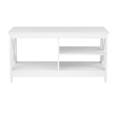 Artiss Coffee Table Storage Shelf White