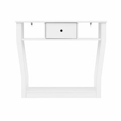 Artiss Console Table Entryway Hallway Sofa Side Table Drawer Shelf 100CM White