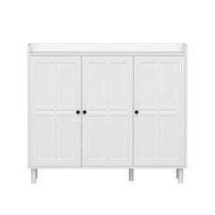 Artiss Shoe Rack Cabinet Storage Cupboard Adjustable Shelf White