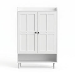 Artiss Shoe Rack Cabinet Storage Cupboard 3 Adjustable Shelves White